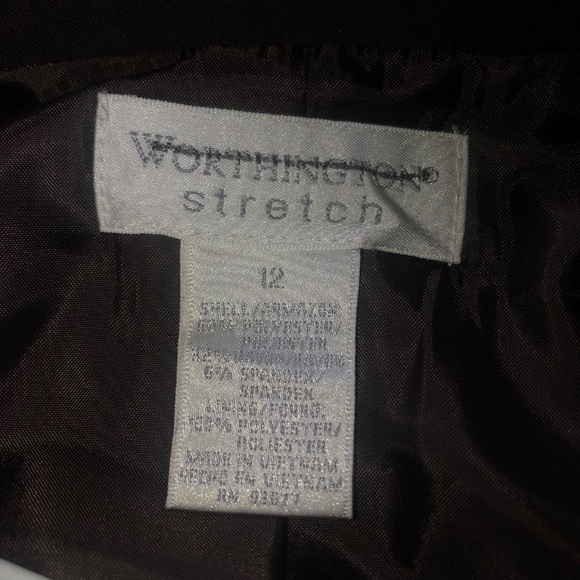 Worthington Classic Black Suit Jacket - Picture 5 of 5